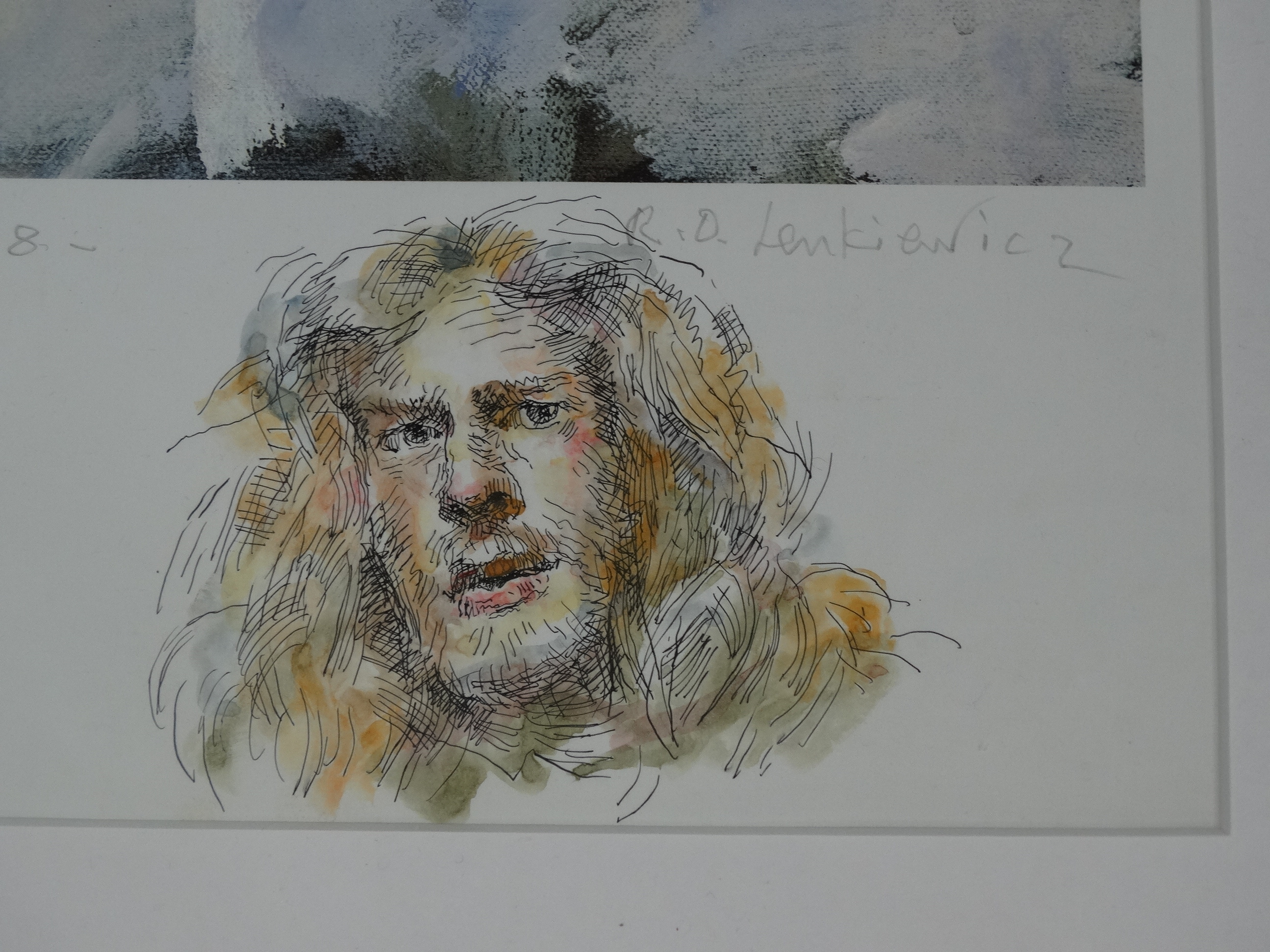 ROBERT OSCAR LENKIEWICZ (1941-2002) Self Portrait With Rose 1998 Print X/XV Signed With - Image 3 of 3