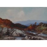 FREDERICK JOHN WIDGERY (1861-1942) The Edge Of Dartmoor Watercolour Signed 24.5 x 35cm