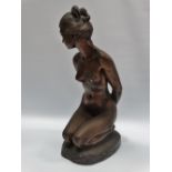 ALEC WILES (b.1924) Daphne Kneeling 30/150 Bronze resin Signed Further signed to base Height 31.5cm