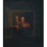 Style of Patrick Van Schendel Figures By Candlelight Oil on panel 26.5 x 23cm