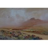 WILLIAM HENRY DYER (act.c. 1890-1930) Heytor, Dartmoor Watercolour Signed and inscribed 25 x 37cm