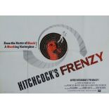 Hitchcock's Frenzy UK Quad poster 760 x 1010mm