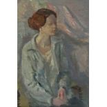 CONSTANCE PARISH (BUCHANAN) (1908-2001) Portrait Of A Lady Oil on canvas laid down Signed 38 x