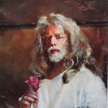 ROBERT OSCAR LENKIEWICZ (1941-2002) Self Portrait With Rose 1998 Print X/XV Signed With