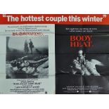 Lady Chatterley's Lover and Body Heat UK Quad poster 750 x 1012mm Together with six Lobby cards