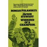 Jackie Stewart Weekend Of A Champion UK Quad poster 765 x 512mm
