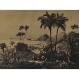 Views In Brazil A set of four reproduction prints Each 16 x 28cm