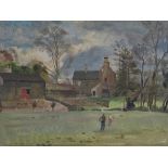 NORMAN BUCHANAN (1910-2004) Enstone, Oxfordshire Oil on canvas laid down Signed 29 x 39cm