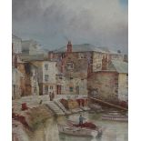 DOUGLAS HOUZEN PINDER (1886-1949) St Ives Watercolour Signed 54.5 x 46cm