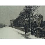 After William Leighton Leitch Aus Dem Debredne-Wien Etching aquatint Signed, inscribed and editioned