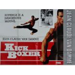 Kick Boxer UK Quad poster 757 x 1012mm Together with three Lobby cards - F.O.H.S.