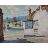 JAMES MARSHALL HESELDIN (1887-1969) A View To The Harbour St Ives Watercolour Signed 17 x 21.5cm