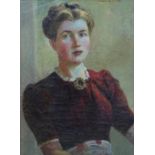 LILIAN BUCHANAN (1914-2004) Portrait Of A Lady Oil on canvas laid down Signed 49 x 37cm