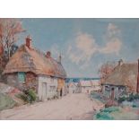 HENRY SAMUEL MERRITT (1884-1963) A set of four country landscape watercolours Each signed Each 26