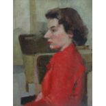 LILIAN BUCHANAN (1914-2004) Life Study WAAF Friend Oil on panel Signed 45 x 34cm