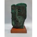 E.W. (ERNIE) ALMA Face 1/1 Bronze resin Height 22cm