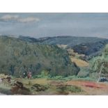 NORMAN BUCHANAN (1910-2004) Pembrokshire and Dartmoor Two watercolours Each signed 28 x 37cm and