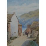 F. SEARLE Polperro From The Bridge and Goran Haven Watercolours, a pair Both signed Each 33 x 23.