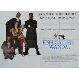 A Fish Called Wanda UK Quad poster 758 x 1010mm Together with seven Lobby cards - F.O.H.S.
