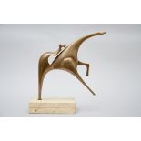 Nikos: bronze statue 'Amazon' (45x44x14 cm)