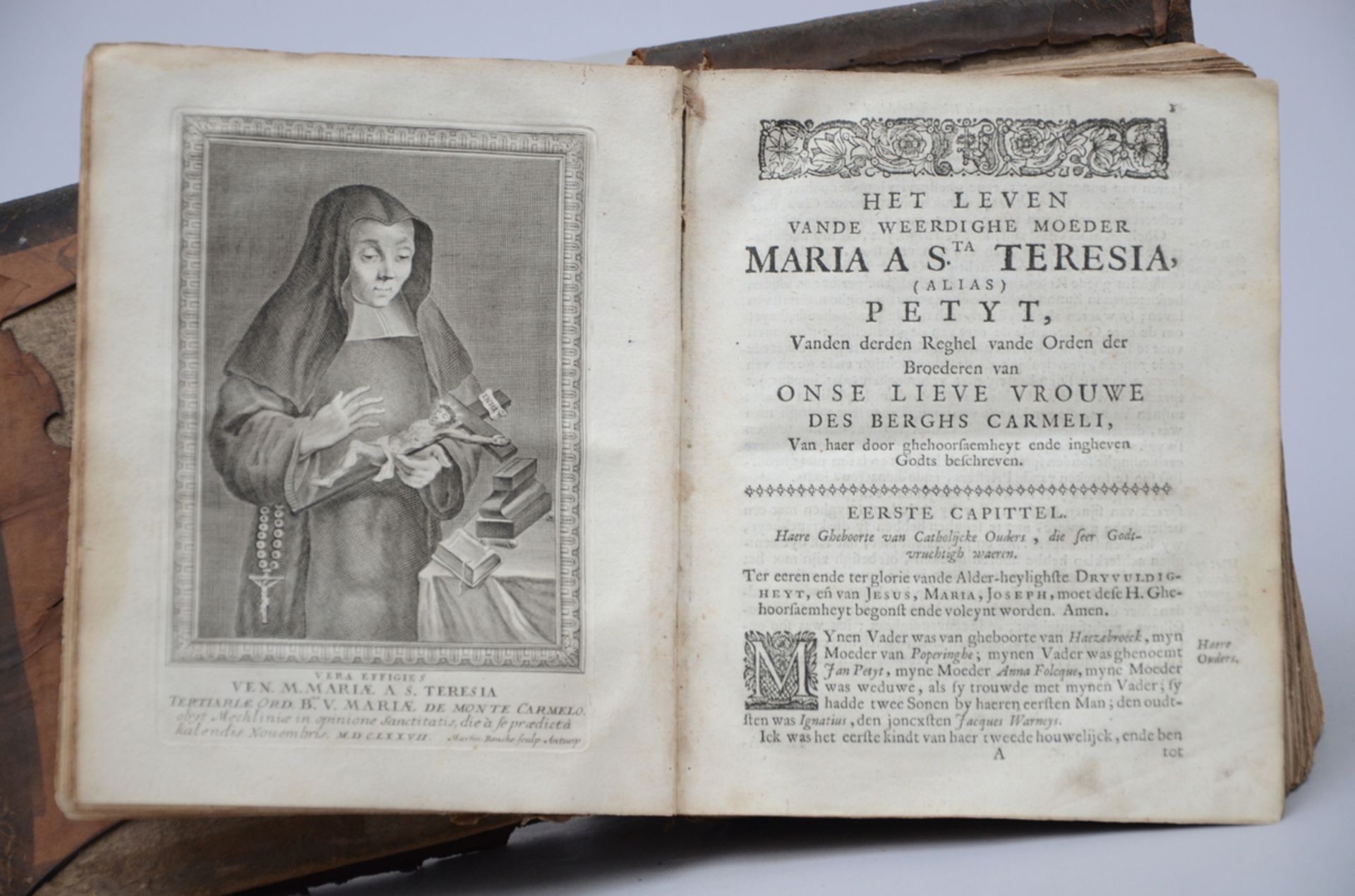 Book: 'life of mother Mary of Saint Teresa', Ghent 1683 (20x15 cm) (*) - Image 2 of 4