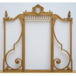 Louis XVI screen in gilt wood (117x188 cm)