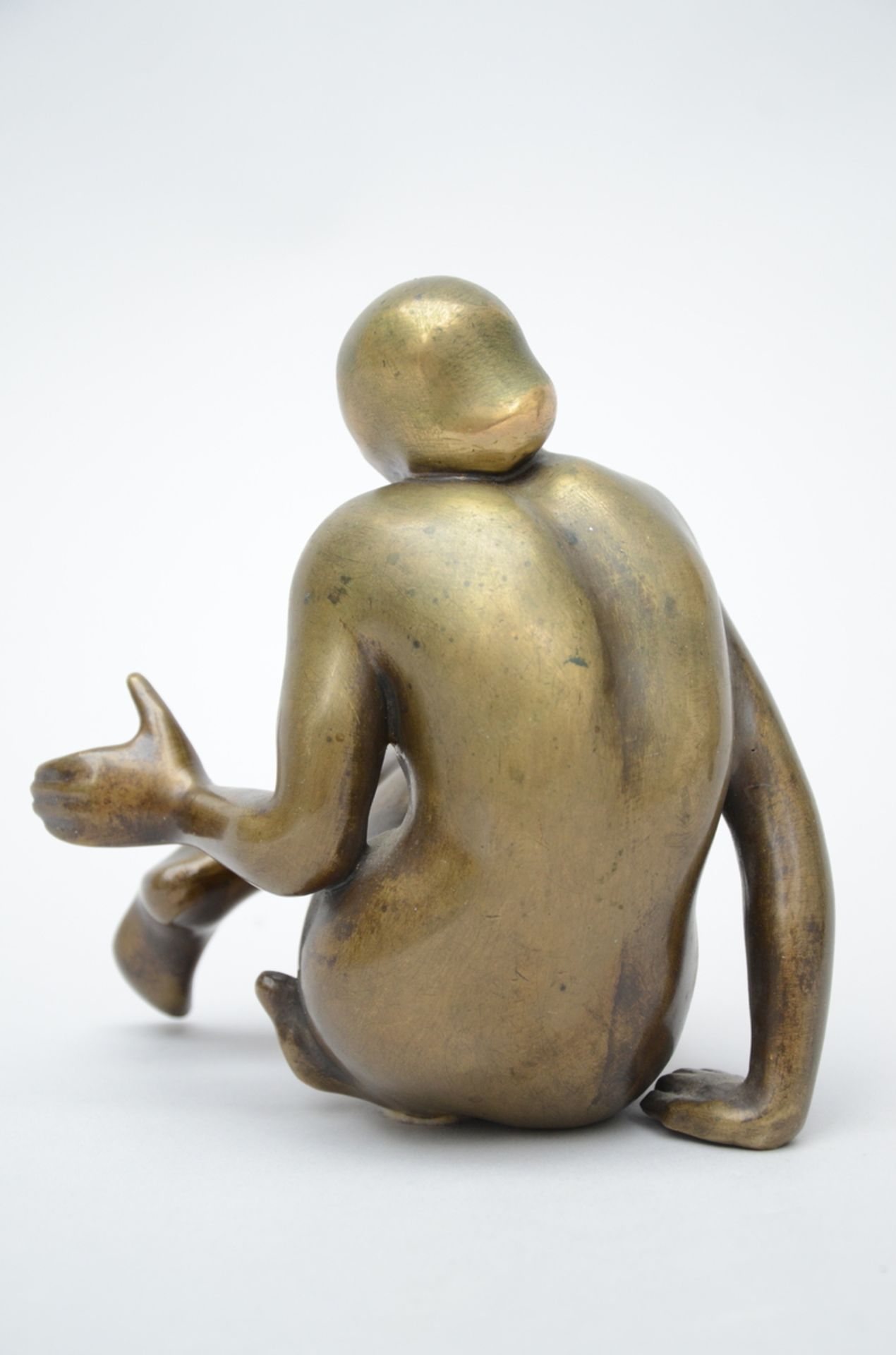 Jean Réné Gaugain (attributed to): bronze sculpture 'reclining figure' (16x13x14 cm) - Image 3 of 4