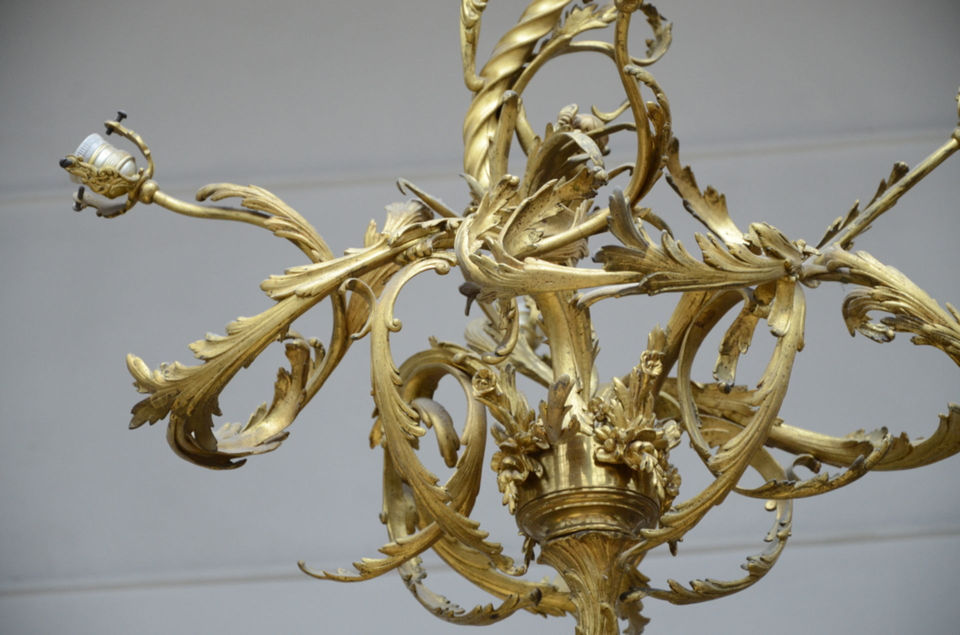 Louis XV style chandelier with 4 light points (110x70cm) - Image 2 of 3