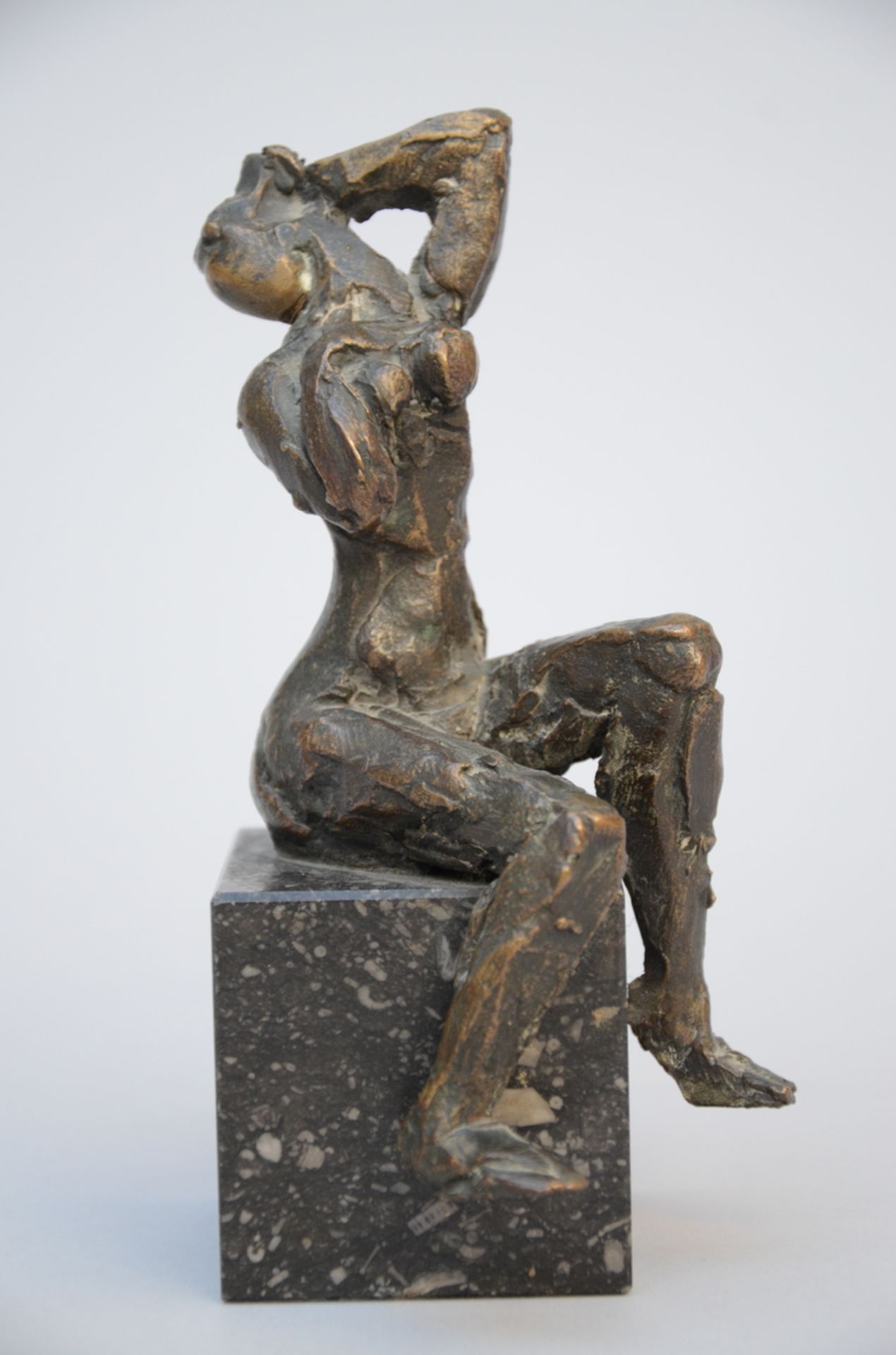 Jos De Decker: bronze sculpture 'nude figure' (14.5 cm)