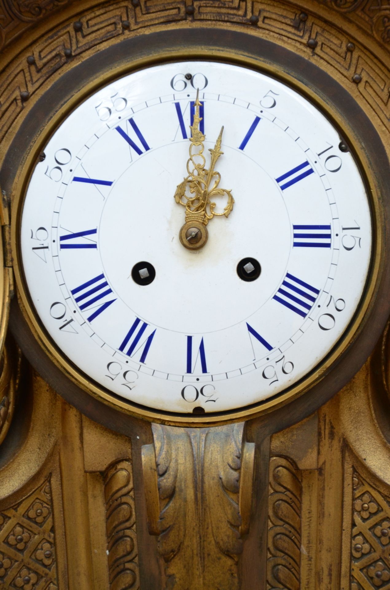 Large bronze mantelpiece clock in Louis XIV style (75x47x30) - Image 3 of 5