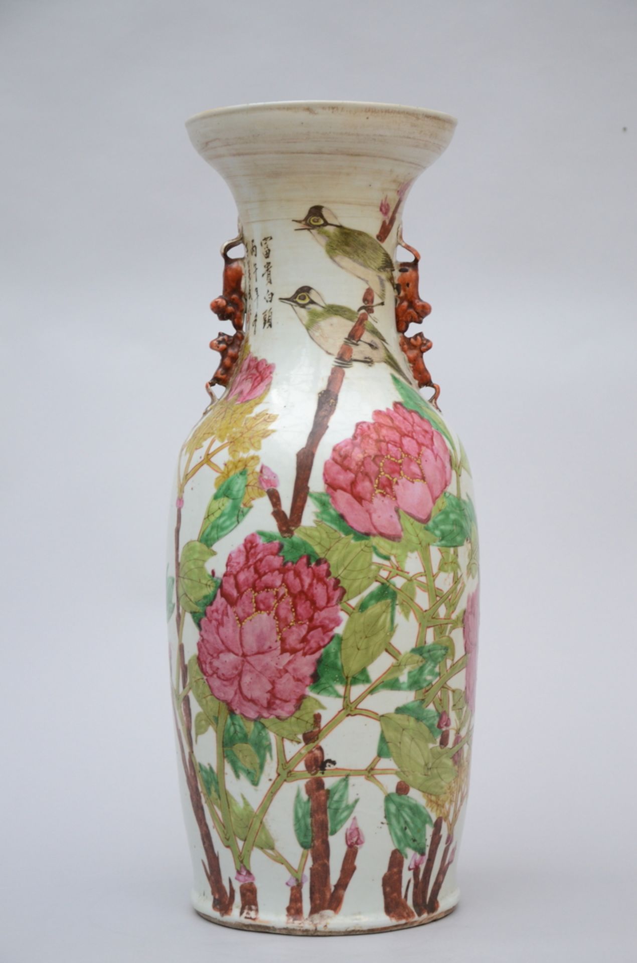 Chinese porcelain vase 'birds and flowers' (60 cm)