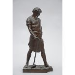 Picault: bronze sculpture 'blacksmith' (57 cm)