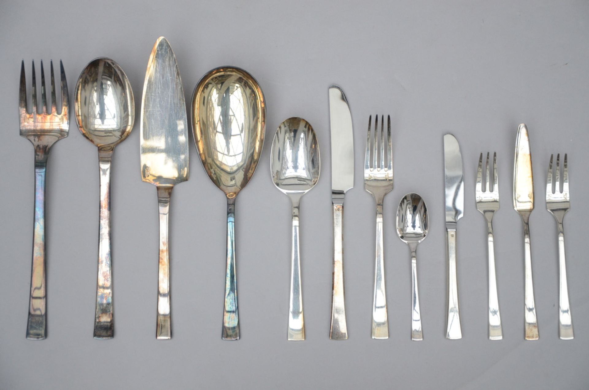 Cutlery set in silver plated metal by Christofle 'model Concorde' - Bild 2 aus 2