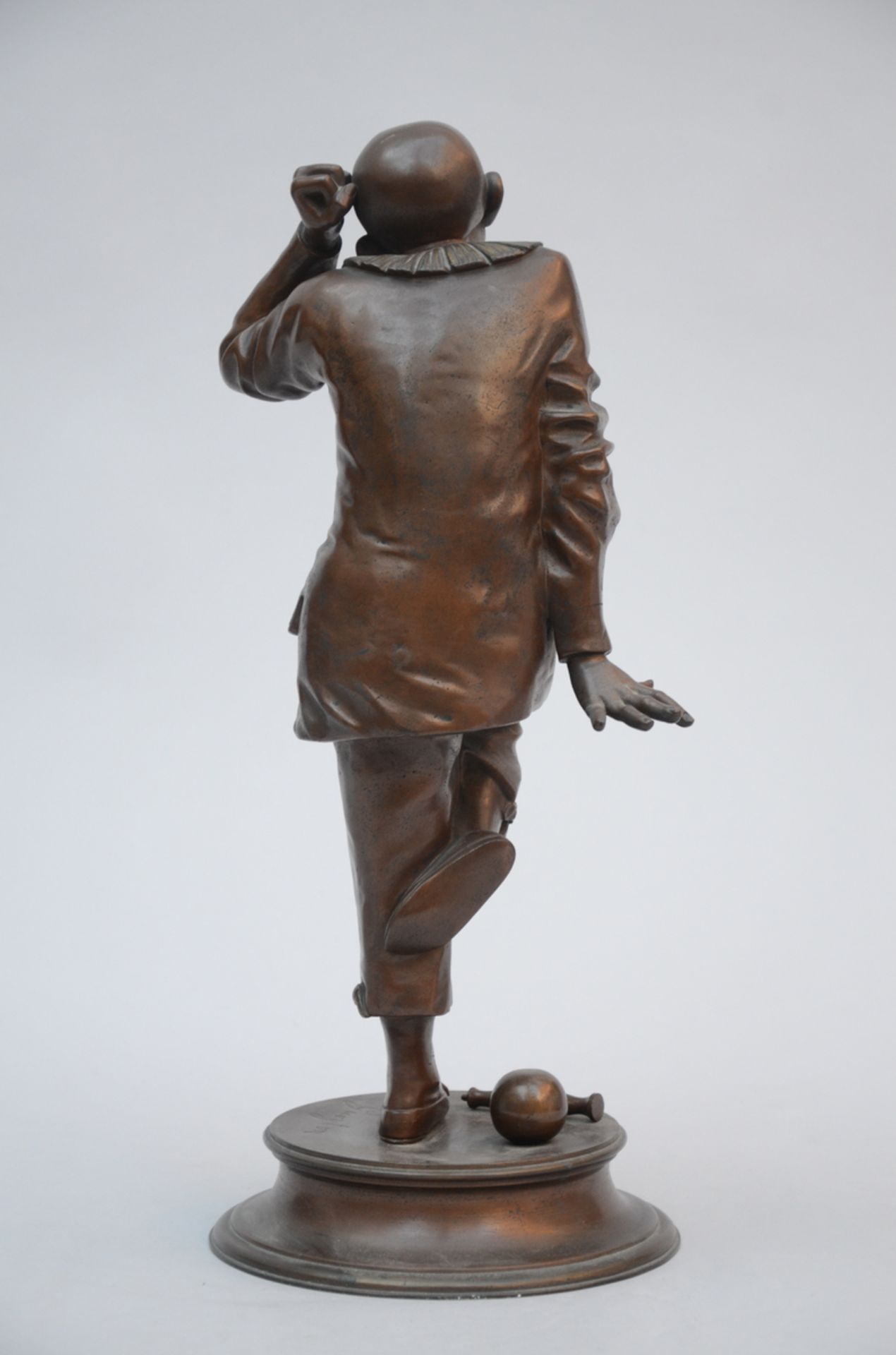 Gueyton: bronze statue 'pierrot' (48 cm) - Image 3 of 4