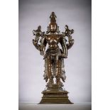 Indian statue in bronze 'Vishnu', 17th century (18 cm)
