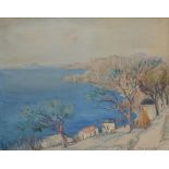 Mario Cortiello: painting (o/c) 'view of Sorrento' (40x50 cm)