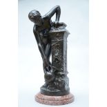 Bayard de la Vingtrie: bronze statue 'the source' (78 cm)