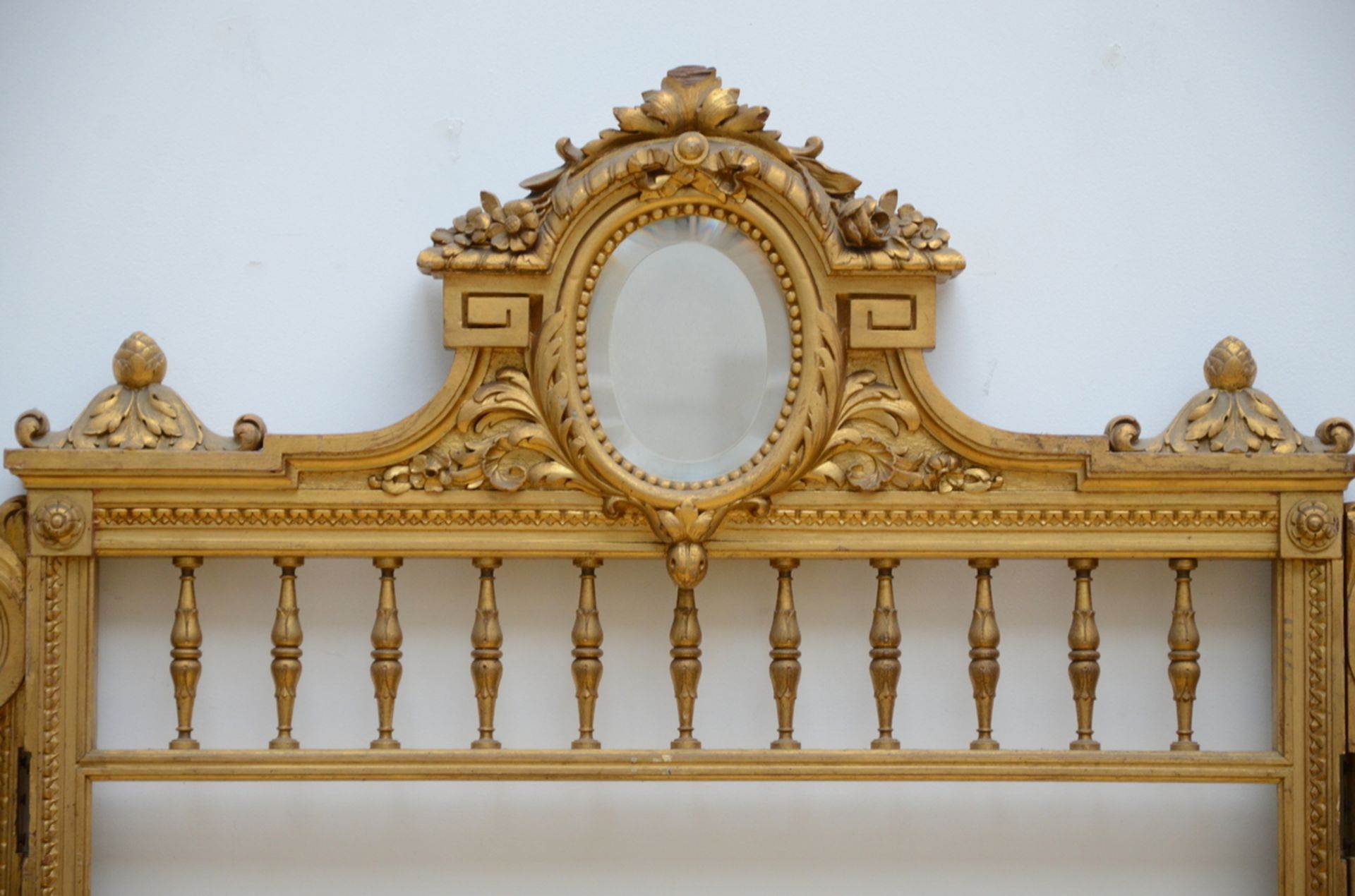 Louis XVI screen in gilt wood (117x188 cm) - Image 2 of 3