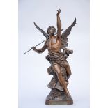 Picault: bronze sculpture 'winged man' (63 cm)