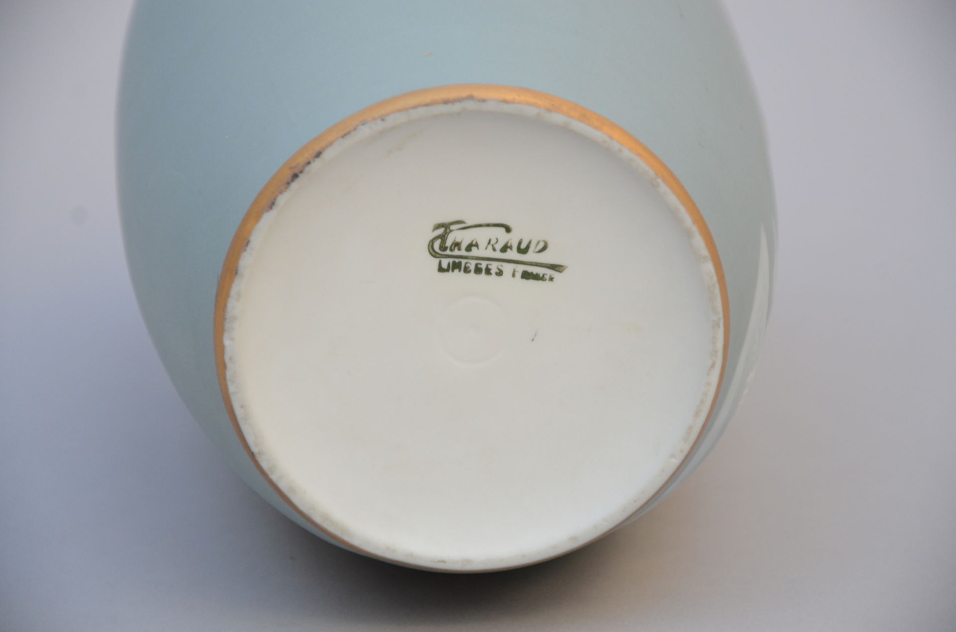 Camille Tharaud: Art Nouveau vase in Limoges porcelain (31,5 cm) - Image 2 of 2