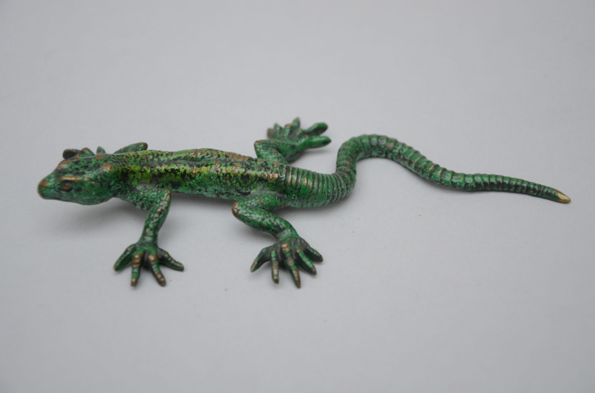 Two Viennese bronzes 'lizard' and 'mouse' (l 8,5 - 14 cm) - Image 2 of 3