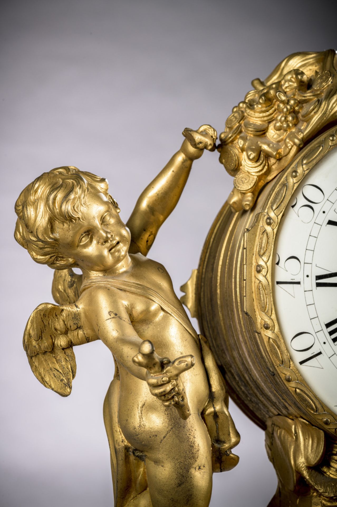 Louis XVI clock in gilt bronze by Gremoud à Paris (60x48x24) (*) - Image 3 of 5