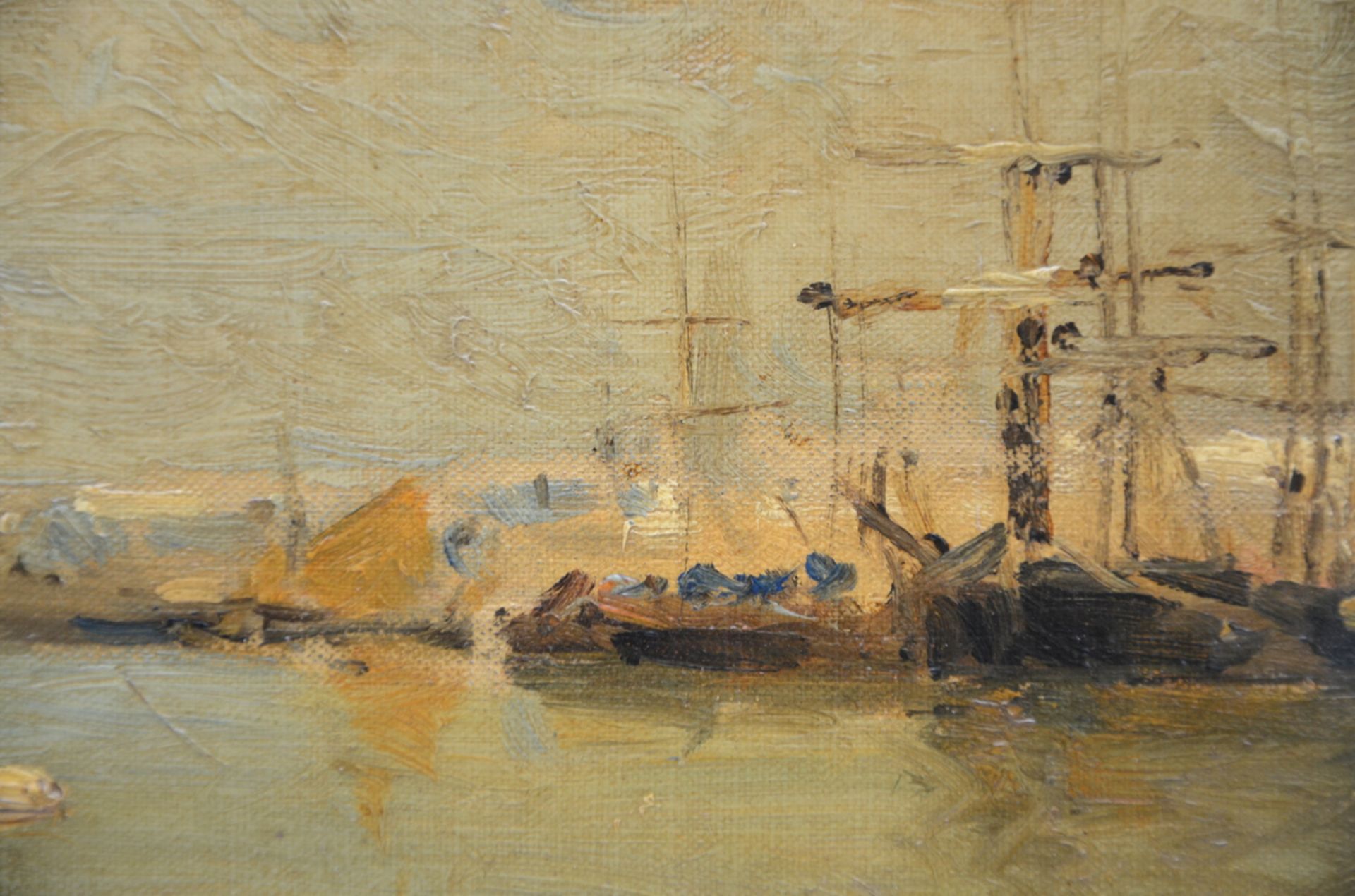 P.J. Clays: painting (o/c) 'view of Venice' (25x32 cm) - Image 3 of 5