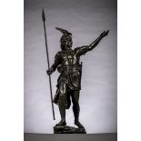 François Mouly: bronze sculpture 'Vercingetorix', foundry Gautier (103 cm)