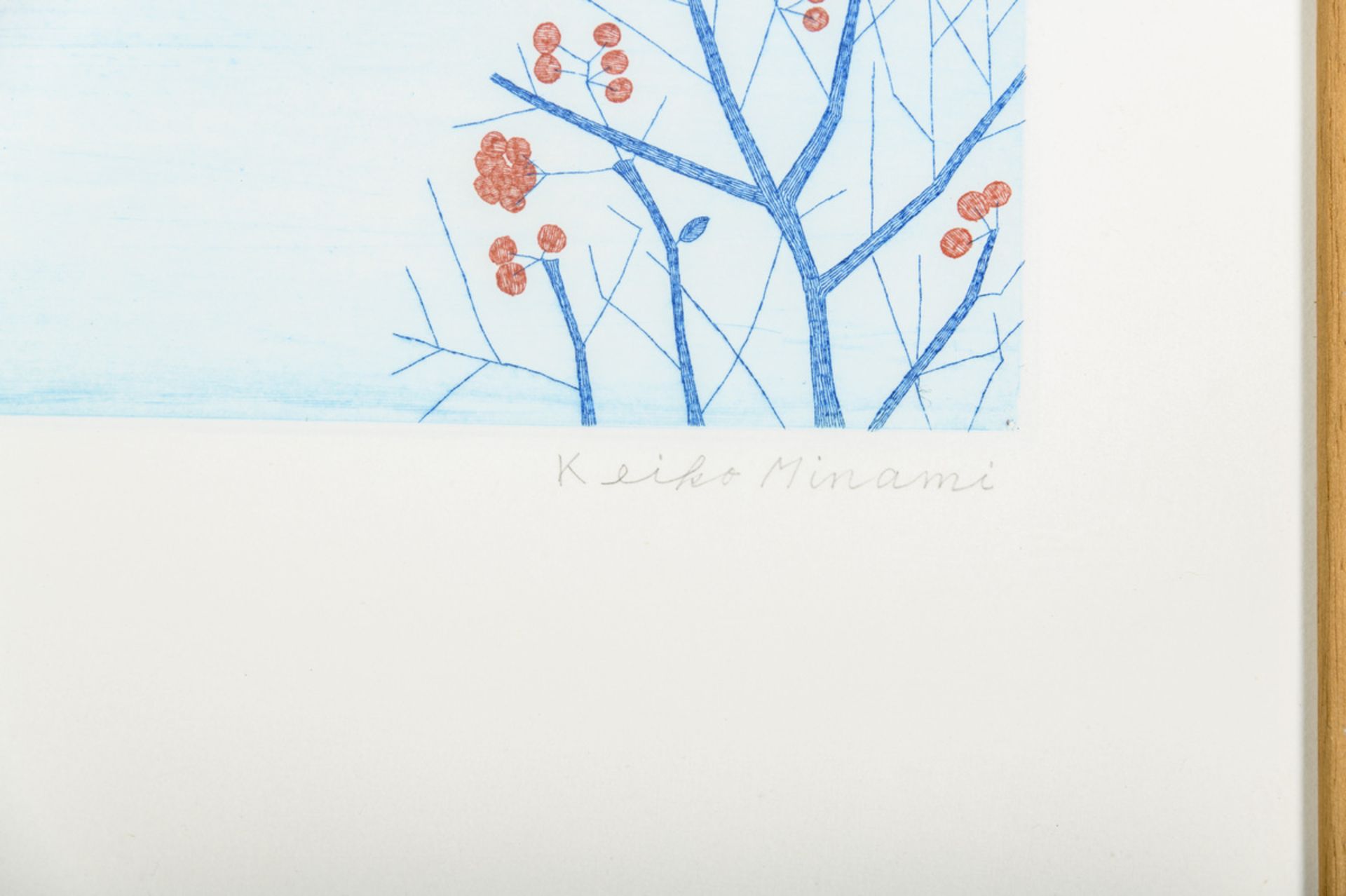 Keiko Minami: lithogravure (V/XV) 'castle' (plate 32x28.5 cm) - Image 3 of 3