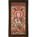 A pair of Chinese ritual Yao paintings on paper (57x120cm)