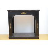 Empire style console with pietra dura top (99x107x64) (*)