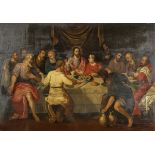 Antwerp school (monogram AF): painting (o/p) 'the last supper' (73x105cm) (*)