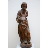 A wooden statue 'Evangelist' (102 cm)