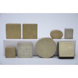 Lot: 8 Chinese baitong boxes